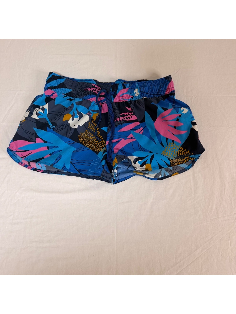 Patagonia Women's Tropical Print Swim Shorts with Elastic Waist and Drawstring